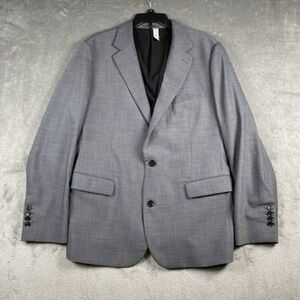State & Liberty Athletic Fit Stretch Blazer Mens Sz 46 Heathered Grey